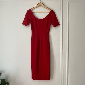 Elizabeth & James Red Body Con Dress